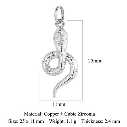 Copper zircon pendant butterfly dragonfly dolphin