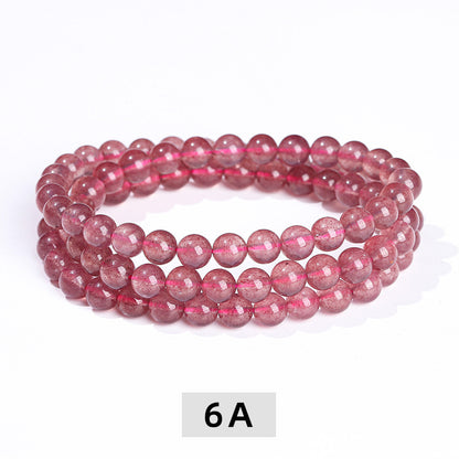 Pigeon Blood Strawberry Crystal Bracelet