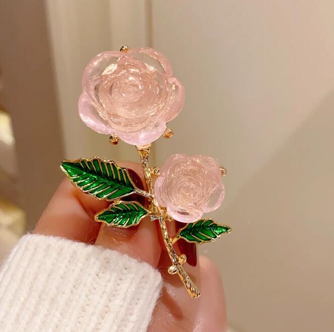 Rose Rose Brooch