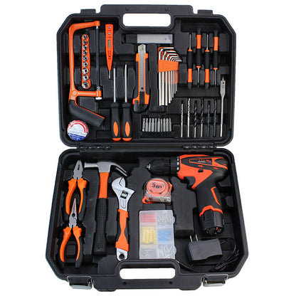 Lithium battery drill comprehensive toolbox set