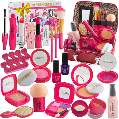 Children's Makeup Kit for Girls: Pretend Play Princess Makeup Handbag Set