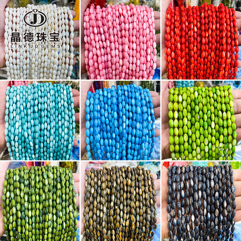 5 * 10Mm multi-color shell rice beads loose beads