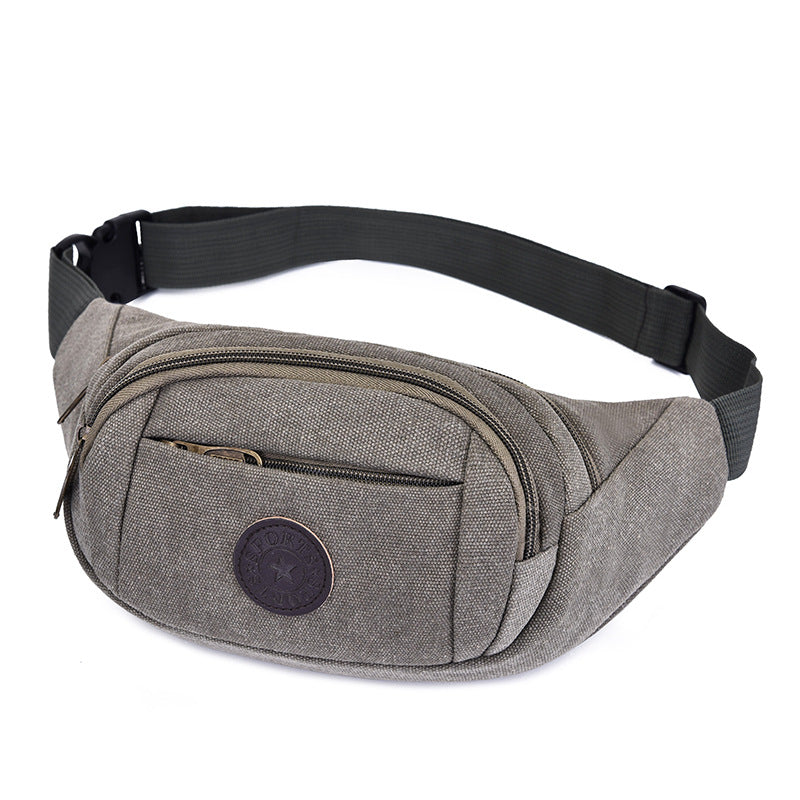 Men's waist bags wholesale canvas phone bags