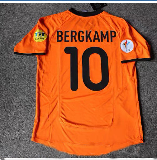 Camiseta de manga corta Bergkamp 10 de Holanda local 2000