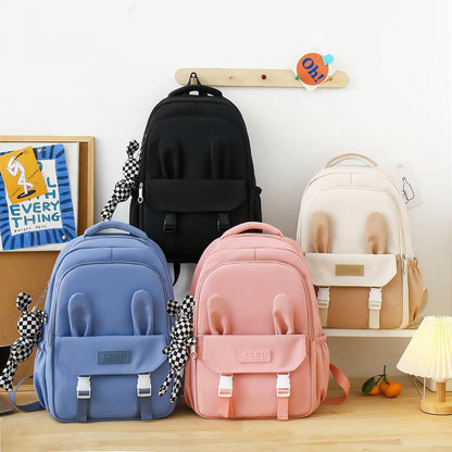 Cute girly bunny ears backpack