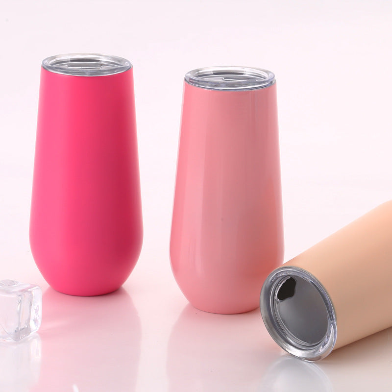 6oz double-layer stainless steel thermos cup fashion