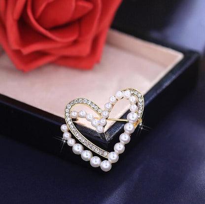 Pearl Love Brooch