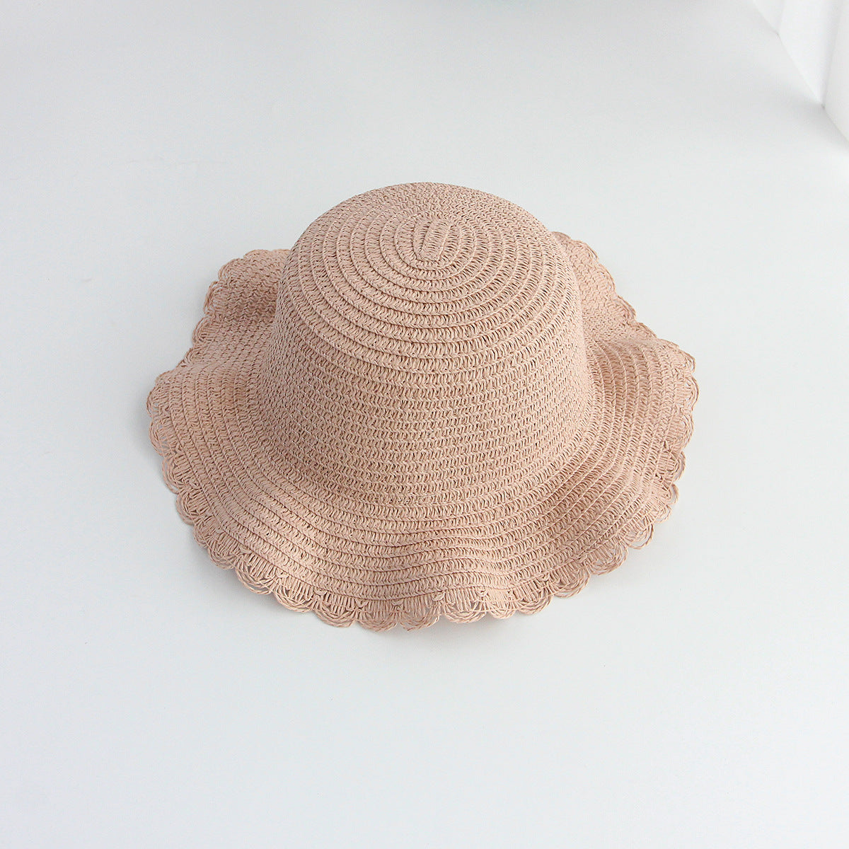 Sun Protection Straw Hat Women's Kids Plain Hat