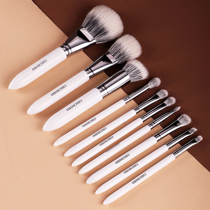 Animal Hair Wooden Makeup Brush Set