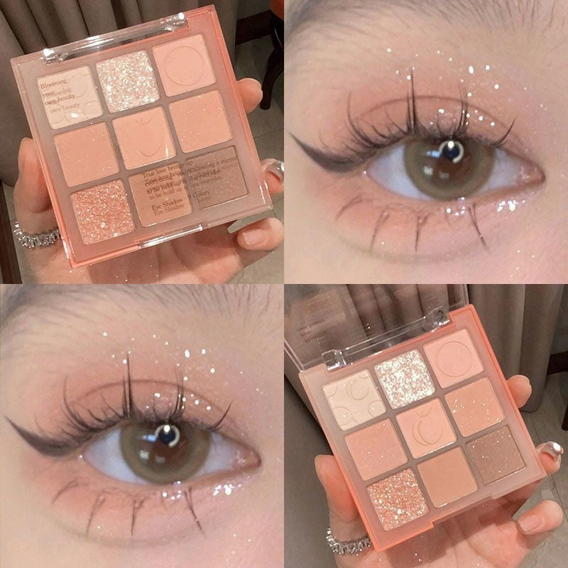 Transparent Nine-Color Acrylic Eyeshadow Palette