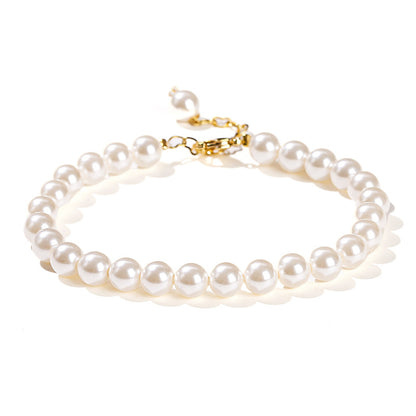 7A high imitation pearl bead round bead bracelet