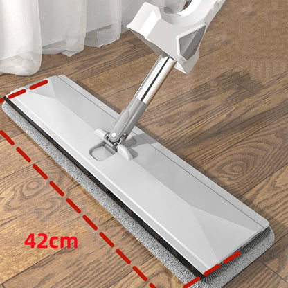 Hands-Free Flat Mop Dry Wet Use Dust Removal Mop