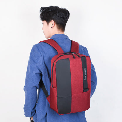 USB charging port exhibition backpack tide