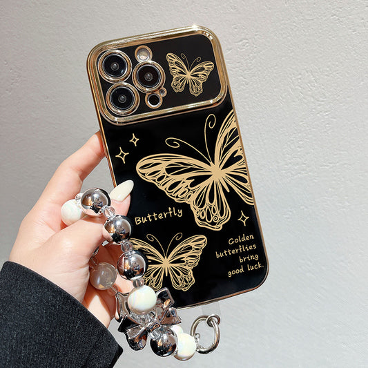 Apple 15 Pro Plated Window Butterfly Galaxy iPhone XR/13 Bracelet