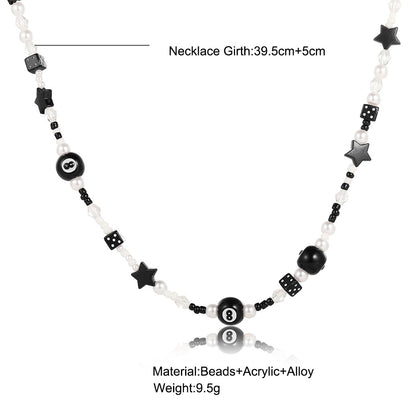 Black Rice Bead Necklace Wholesale