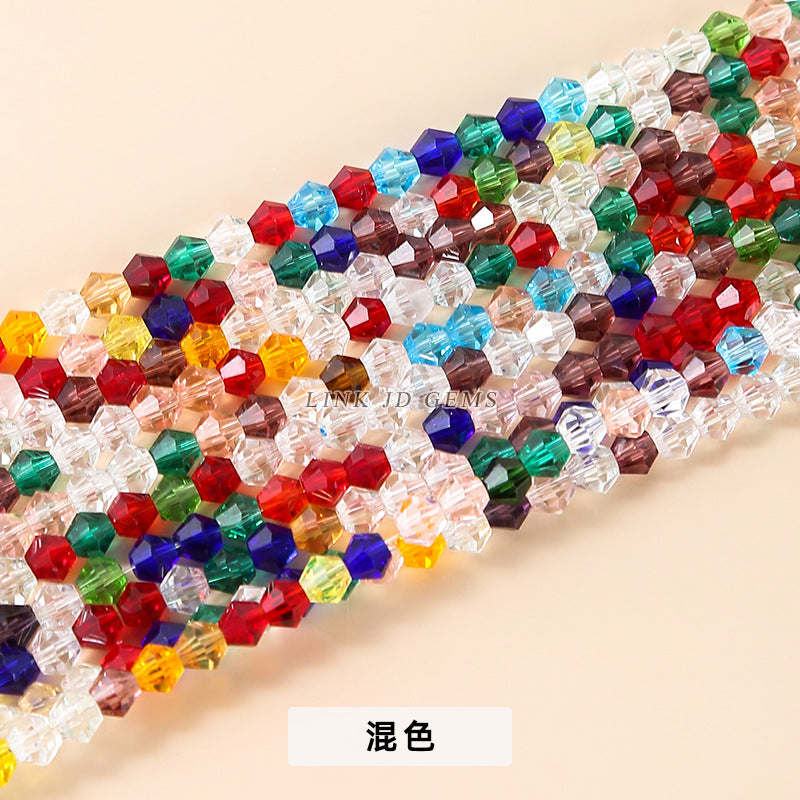 4Mm Czech crystal pointed beads rhombus glass beads loose beads