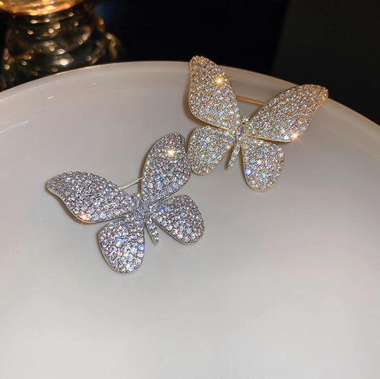 Flash Diamond Butterfly Brooch