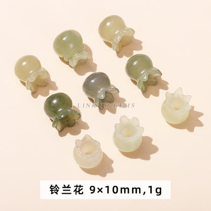 Accesorios para tallado de jade hetiano de material Qinghai natural 