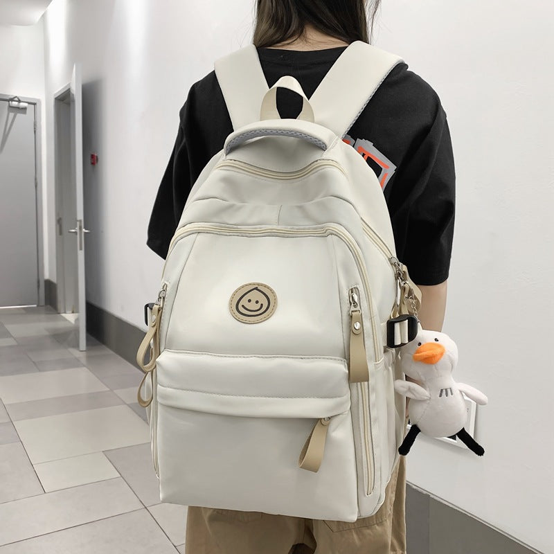 Student school bag casual multi-pocket backpack