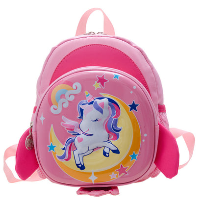 Cartoon Pegasus Kindergarten Anti-lost Schoolbag Backpack