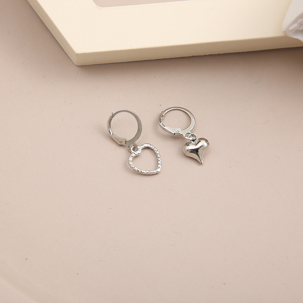 Shopee asymmetrical star and moon earrings