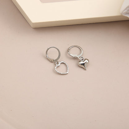 Shopee asymmetrical star and moon earrings