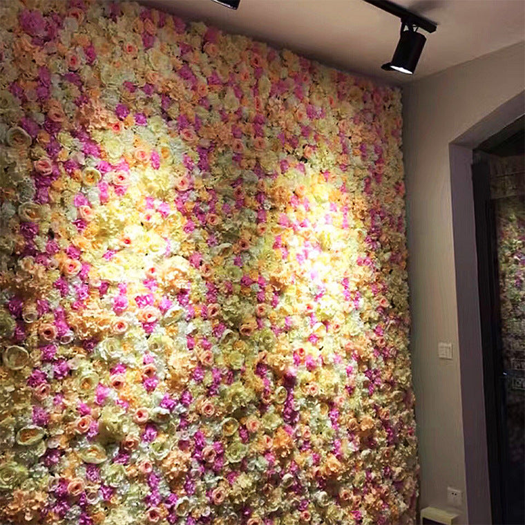 Rose Hydrangea Artificial Flower Wall Wholesale