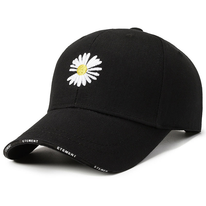 Daisy Letter Korean Style Sun Protection Duckbill Cap