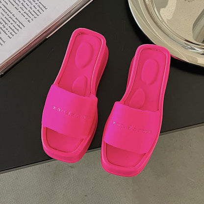 Height-increasing slope heel casual cool slippers