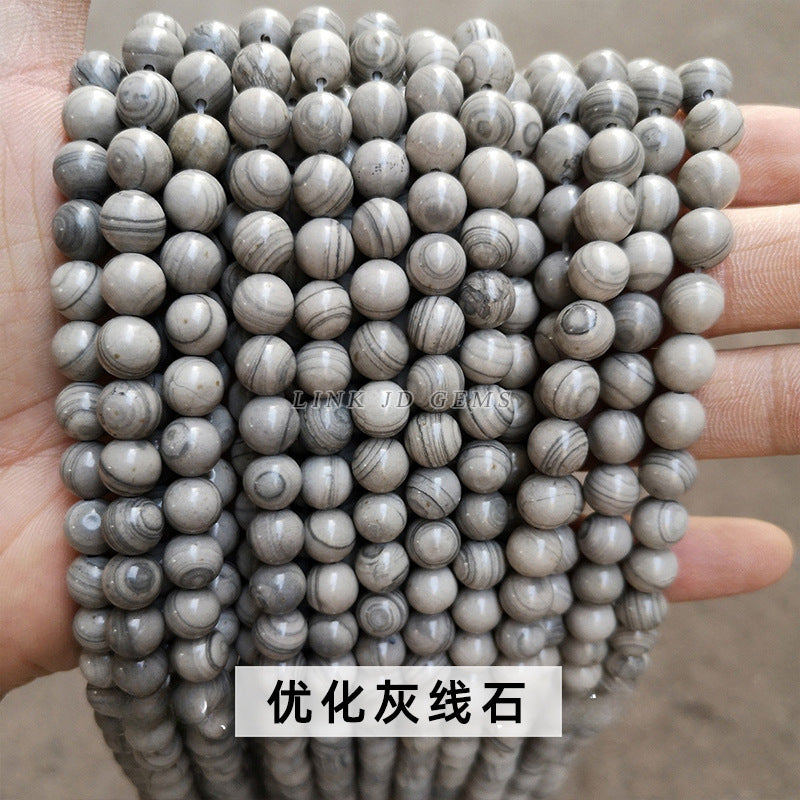 Wood grain stone loose beads DIY jewelry accessories beads