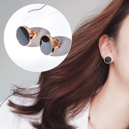 Versatile titanium steel small stud earrings