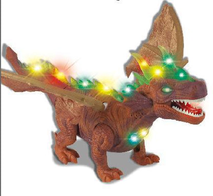 Electric Walking Dinosaur with Lights, Sounds, and Spray for Ages 0-6