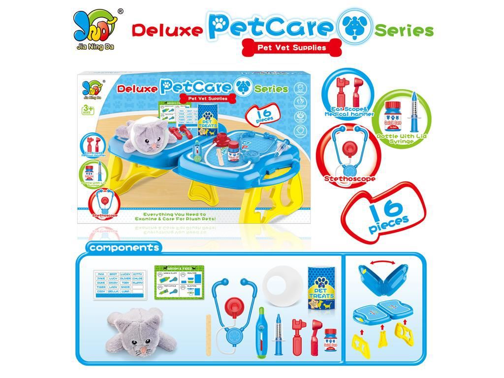 Children's Pretend Play Pet Doctor Toy Set Tools for Pretend Doctor Role-playing Games