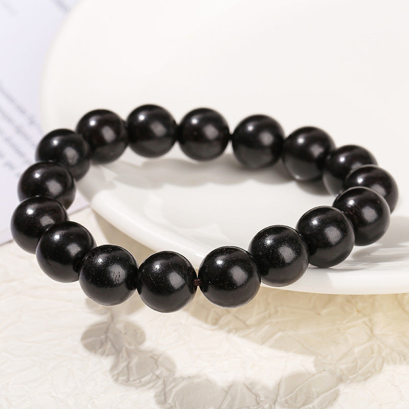 10/12Mm Ebony Bracelet Red Sandalwood Buddha Beads