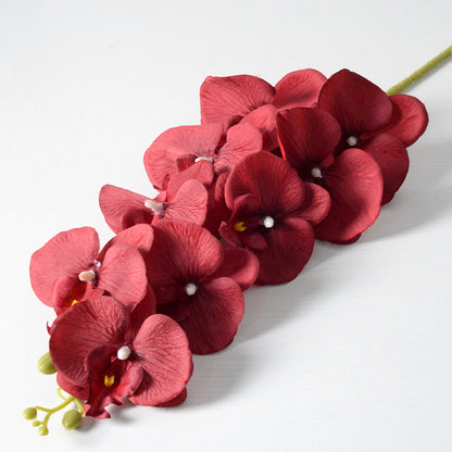 Single 9-head Phalaenopsis artificial flower