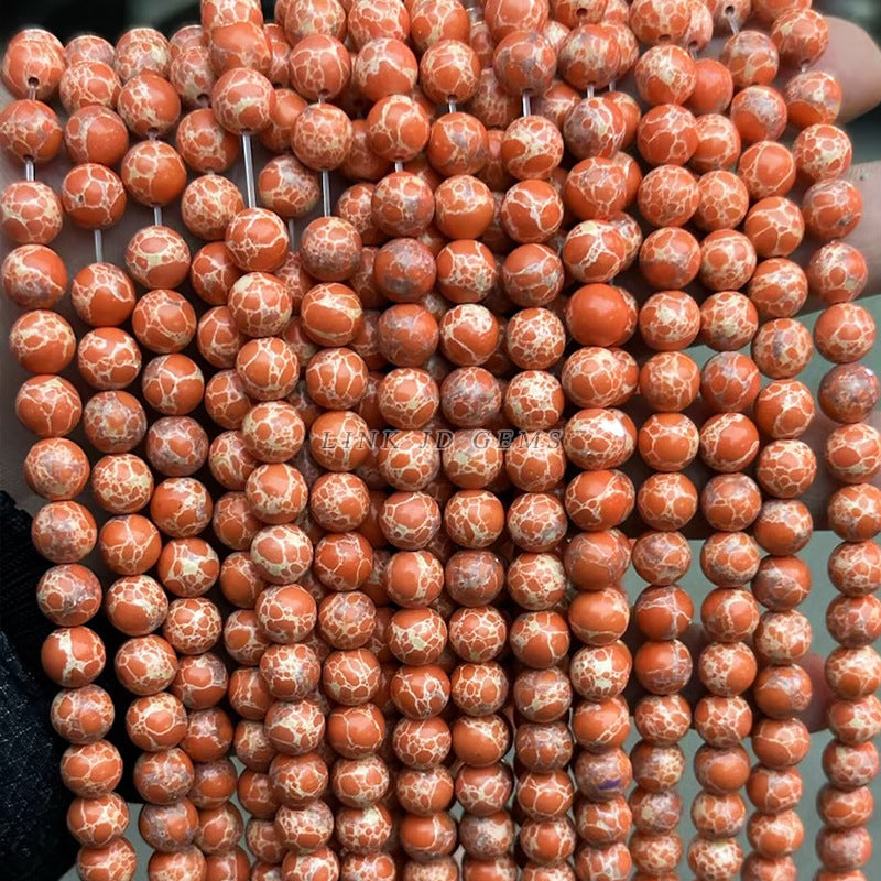 Shoushan stone synthetic snake skin stone loose beads