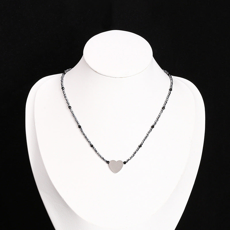 Faceted Natural Terahertz Necklace