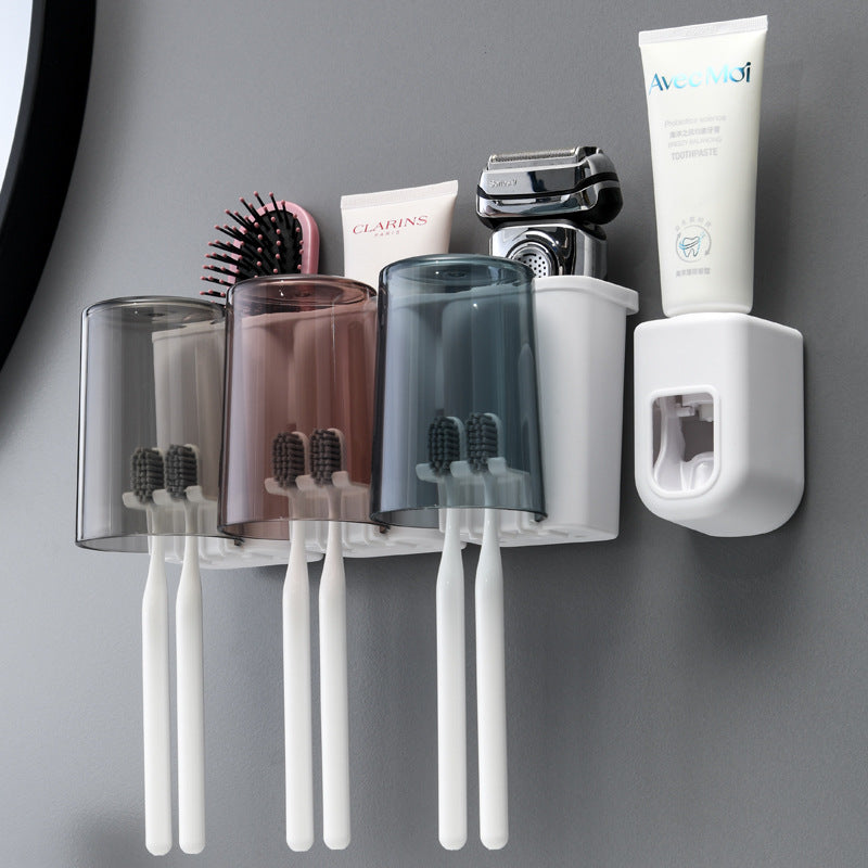 Wall-mounted Toothbrush Holder Set