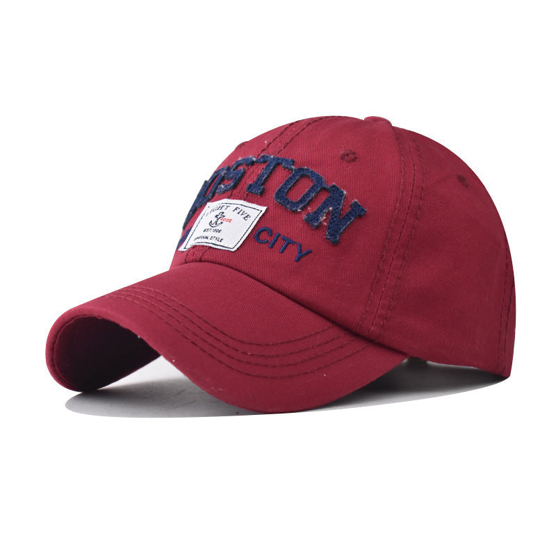 Large Letter Embroidery Cap