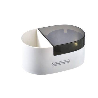 Multi-Functional Desktop Wall-Mounted Metal Ashtray with Lid