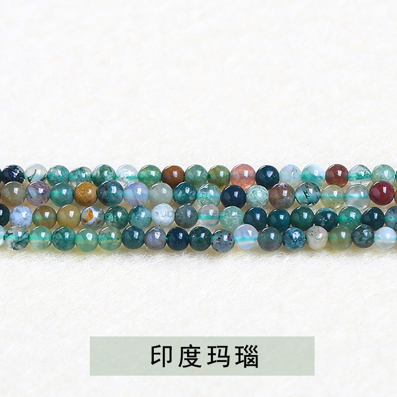 3Mm Natural Crystal Colorful Tourmaline Beads Loose Beads