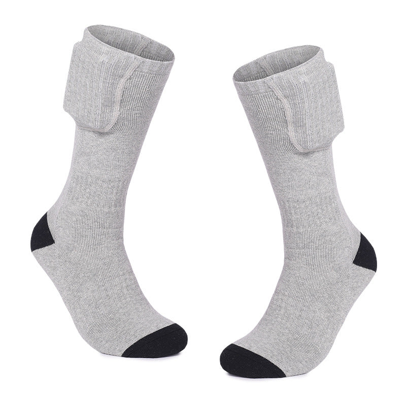 Electric Heating Socks Rechargeable Ski Warm Thick Heated