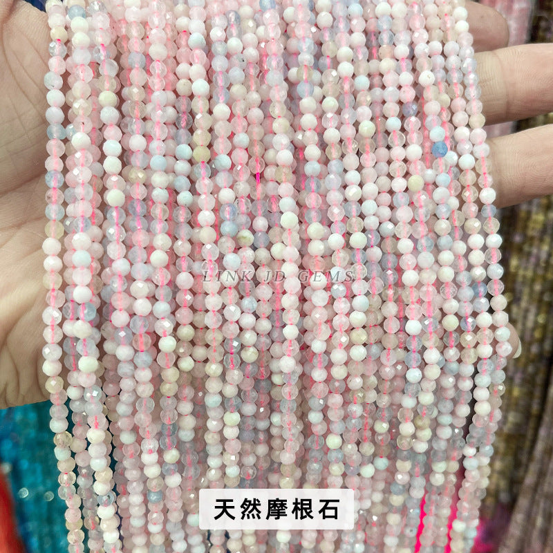 3Mm faceted small beads round beads cut loose beads