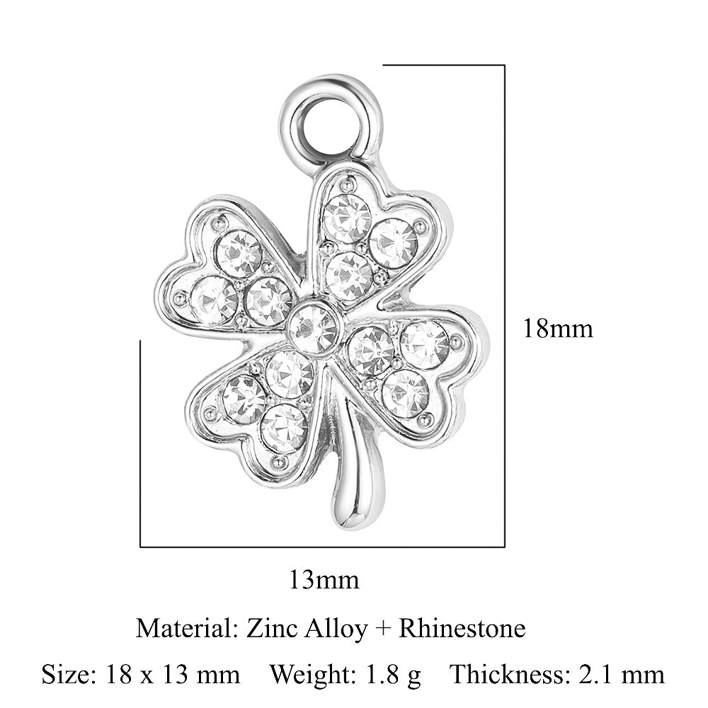 5pcs/pack Crown Maple Leaf Zinc Alloy Pendant