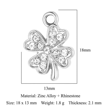 5pcs/pack Crown Maple Leaf Zinc Alloy Pendant