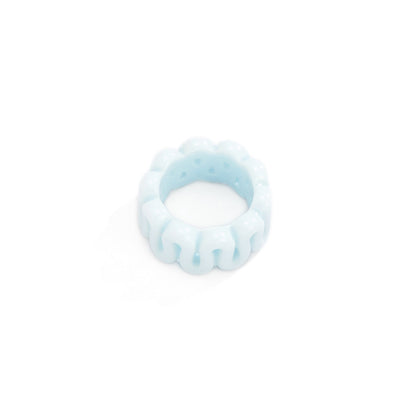 Plain ring brushed resin wide edge ring