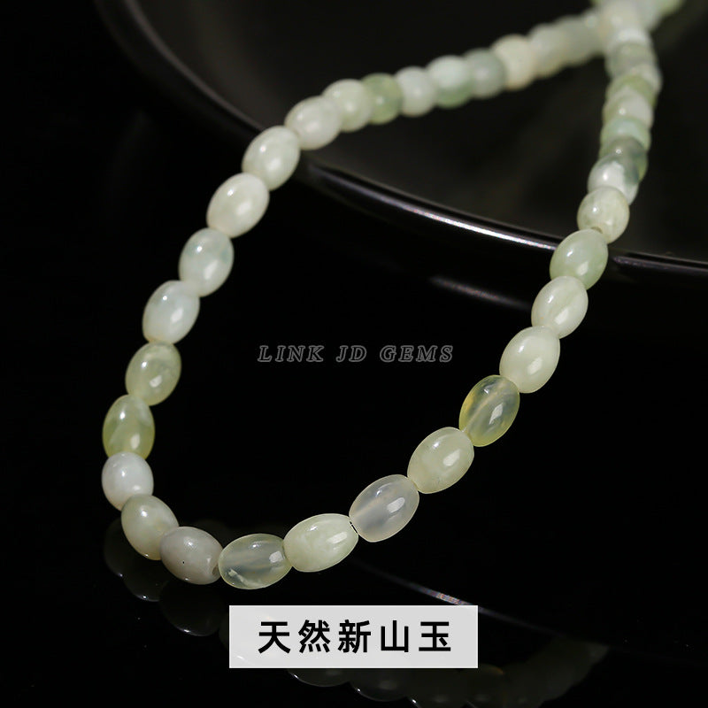 4X6mm natural Shoushan stone rice beads loose beads