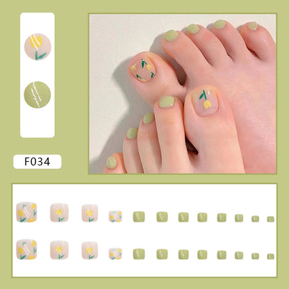 Detachable Fake Toe Nail Patches