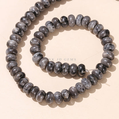 8 * 4Mm natural black sparkling stone abacus beads loose beads