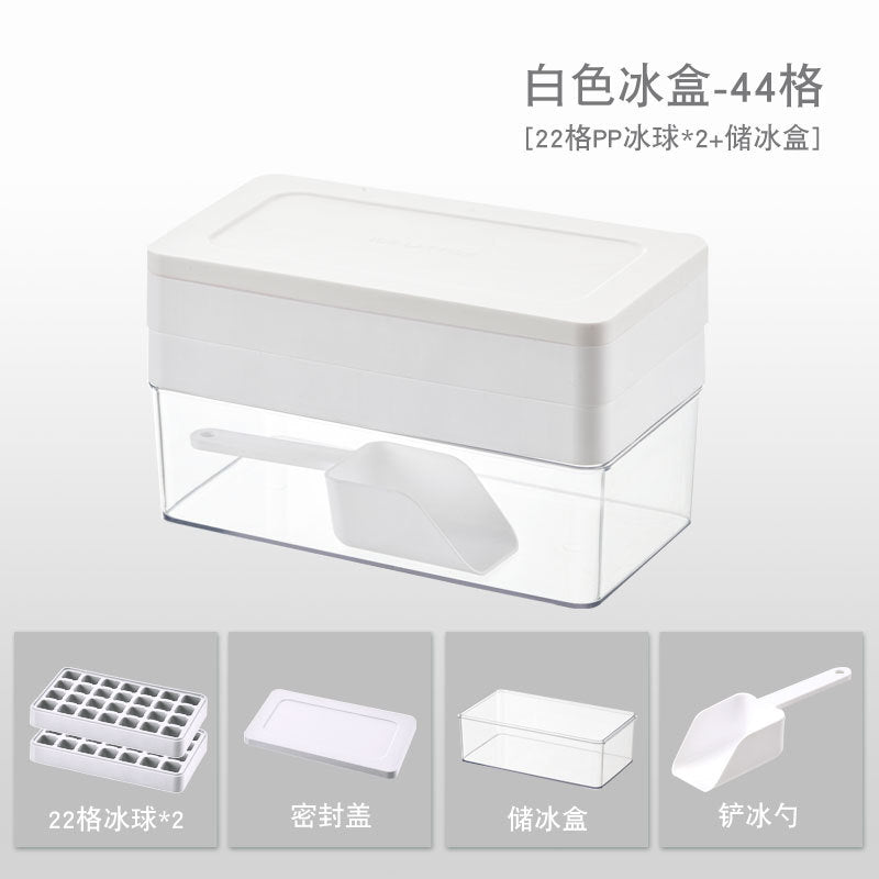 Large Capacity Press Ice Cube Mold with Lid